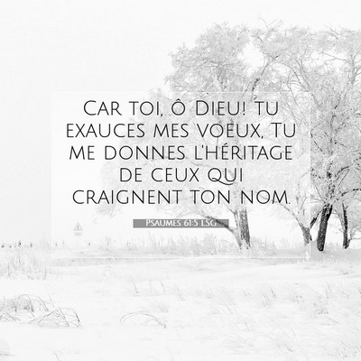 Psaumes 61:5 Verset biblique expliqué