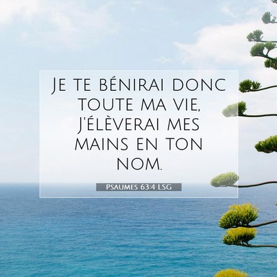 Psaumes 63:4 LSG Image du verset biblique