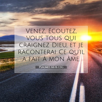 Psaumes 66:16 Verset biblique expliqué