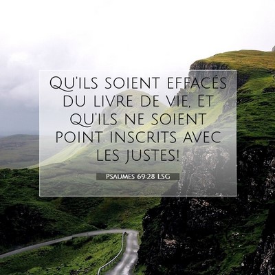 Psaumes 69:28 LSG Image du verset biblique
