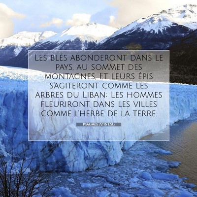 Psaumes 72:16 LSG Image du verset biblique