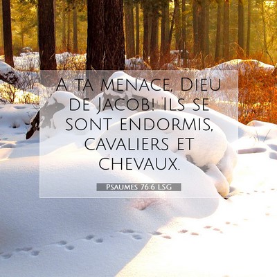 Psaumes 76:6 Verset biblique expliqué
