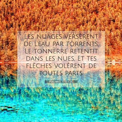 Psaumes 77:17 Verset biblique expliqué