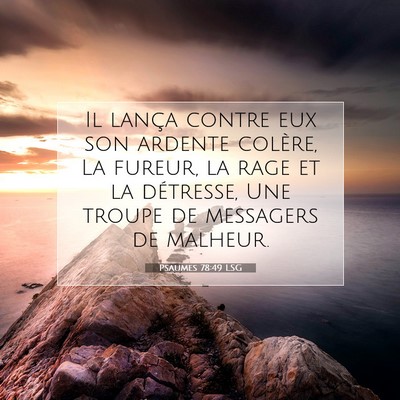 Psaumes 78:49 Verset biblique expliqué