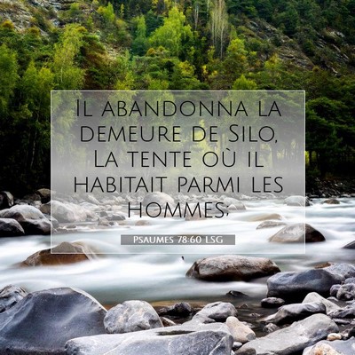 Psaumes 78:60 Verset biblique expliqué