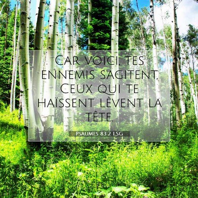 Psaumes 83:2 Verset biblique expliqué