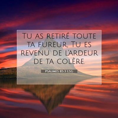 Psaumes 85:3 Verset biblique expliqué