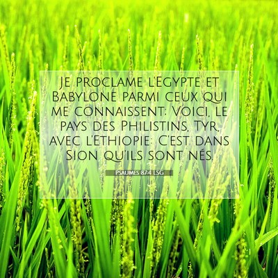 Psaumes 87:4 Verset biblique expliqué