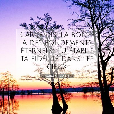Psaumes 89:2 Verset biblique expliqué