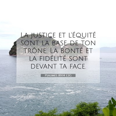 Psaumes 89:14 Verset biblique expliqué