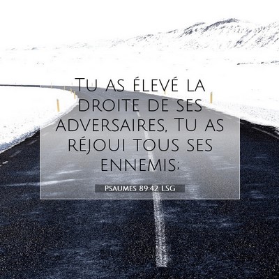 Psaumes 89:42 Verset biblique expliqué