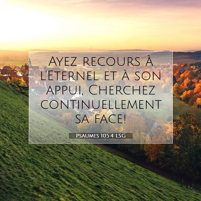 Psaumes 105:4 Verset biblique expliqué
