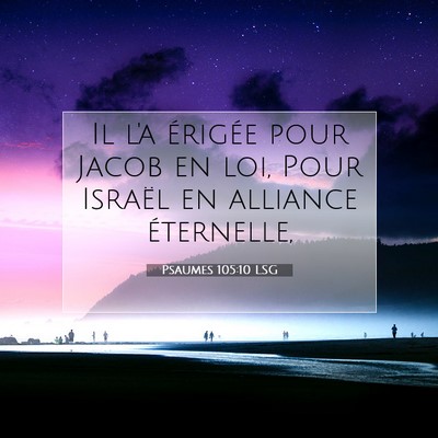 Psaumes 105:10 Verset biblique expliqué