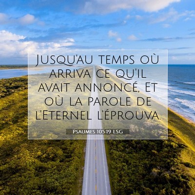 Psaumes 105:19 Verset biblique expliqué