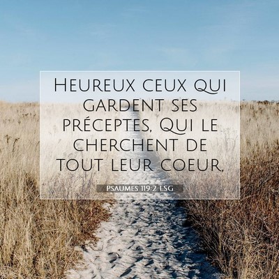 Psaumes 119:2 LSG Image du verset biblique