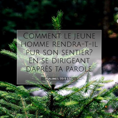 Psaumes 119:9 LSG Image du verset biblique