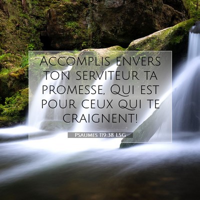 Psaumes 119:38 LSG Image du verset biblique