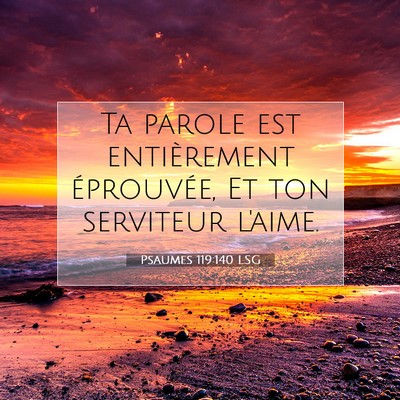 Psaumes 119:140 Verset biblique expliqué