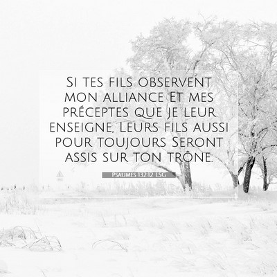 Psaumes 132:12 Verset biblique expliqué