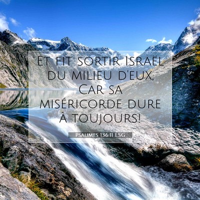 Psaumes 136:11 Verset biblique expliqué