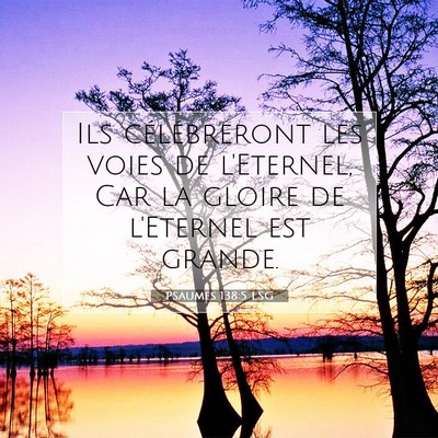 Psaumes 138:5 Verset biblique expliqué