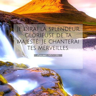 Psaumes 145:5 Verset biblique expliqué