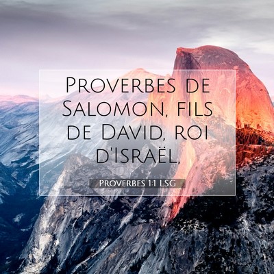 Proverbes 1:1 Verset biblique expliqué