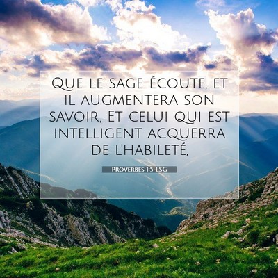 Proverbes 1:5 Verset biblique expliqué