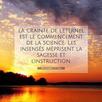 Proverbes 1:7 Verset biblique expliqué