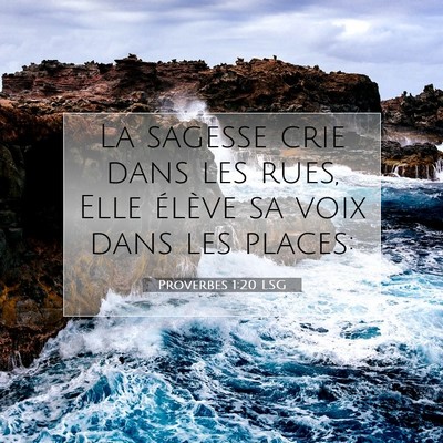 Proverbes 1:20 Verset biblique expliqué