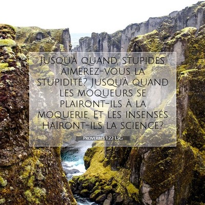 Proverbes 1:22 Verset biblique expliqué
