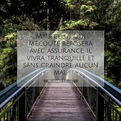 Proverbes 1:33 Verset biblique expliqué