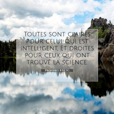 Proverbes 8:9 Verset biblique expliqué