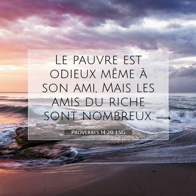Proverbes 14:20 Verset biblique expliqué
