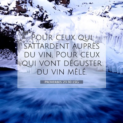 Proverbes 23:30 Verset biblique expliqué