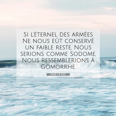 Ésaïe 1:9 Verset biblique expliqué