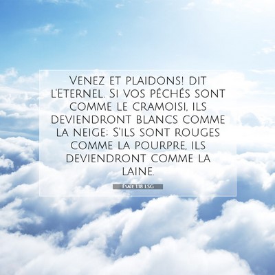 Ésaïe 1:18 Verset biblique expliqué