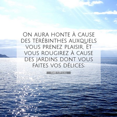 Ésaïe 1:29 Verset biblique expliqué