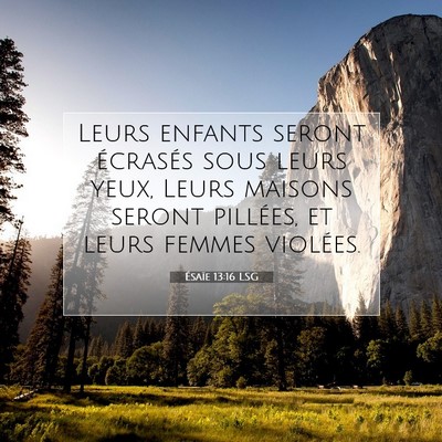 Ésaïe 13:16 Verset biblique expliqué