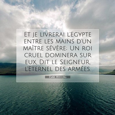 Ésaïe 19:4 Verset biblique expliqué