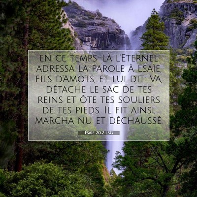 Ésaïe 20:2 LSG Image du verset biblique