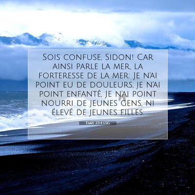 Ésaïe 23:4 Verset biblique expliqué