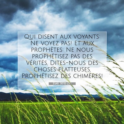 Ésaïe 30:10 Verset biblique expliqué