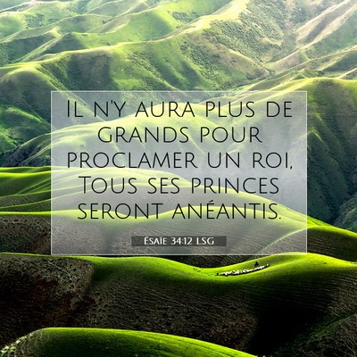 Ésaïe 34:12 Verset biblique expliqué