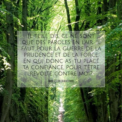 Ésaïe 36:5 Verset biblique expliqué