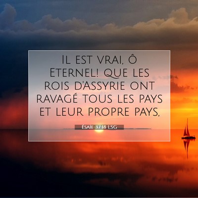 Ésaïe 37:18 Verset biblique expliqué
