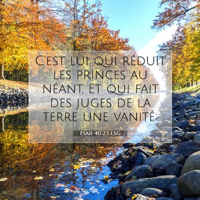 Ésaïe 40:23 Verset biblique expliqué