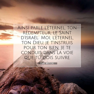 Ésaïe 48:17 LSG Image du verset biblique