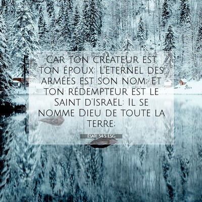 Ésaïe 54:5 LSG Image du verset biblique