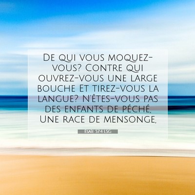 Ésaïe 57:4 Verset biblique expliqué